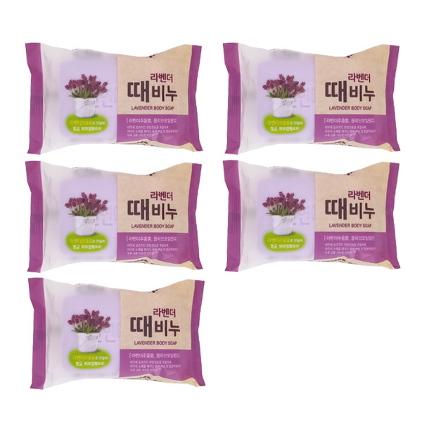 라벤더 때비누, 150g, 5개