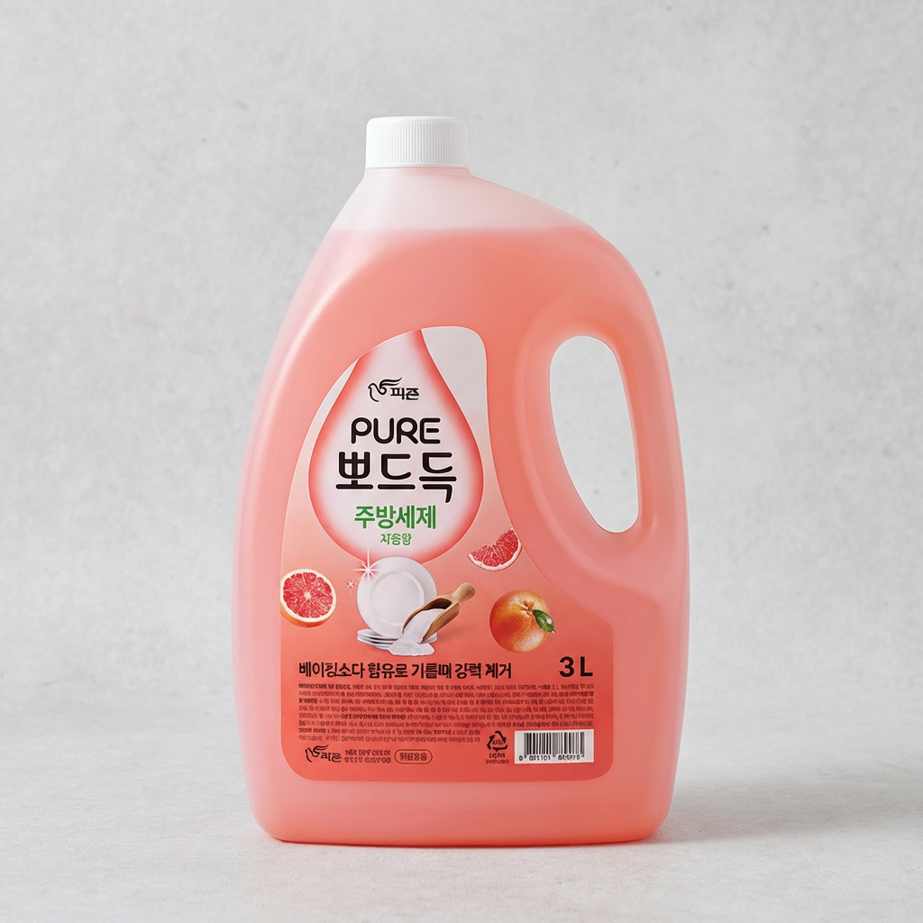 피죤 퓨어 뽀드득 주방세제, 자몽향, 3L, 2개