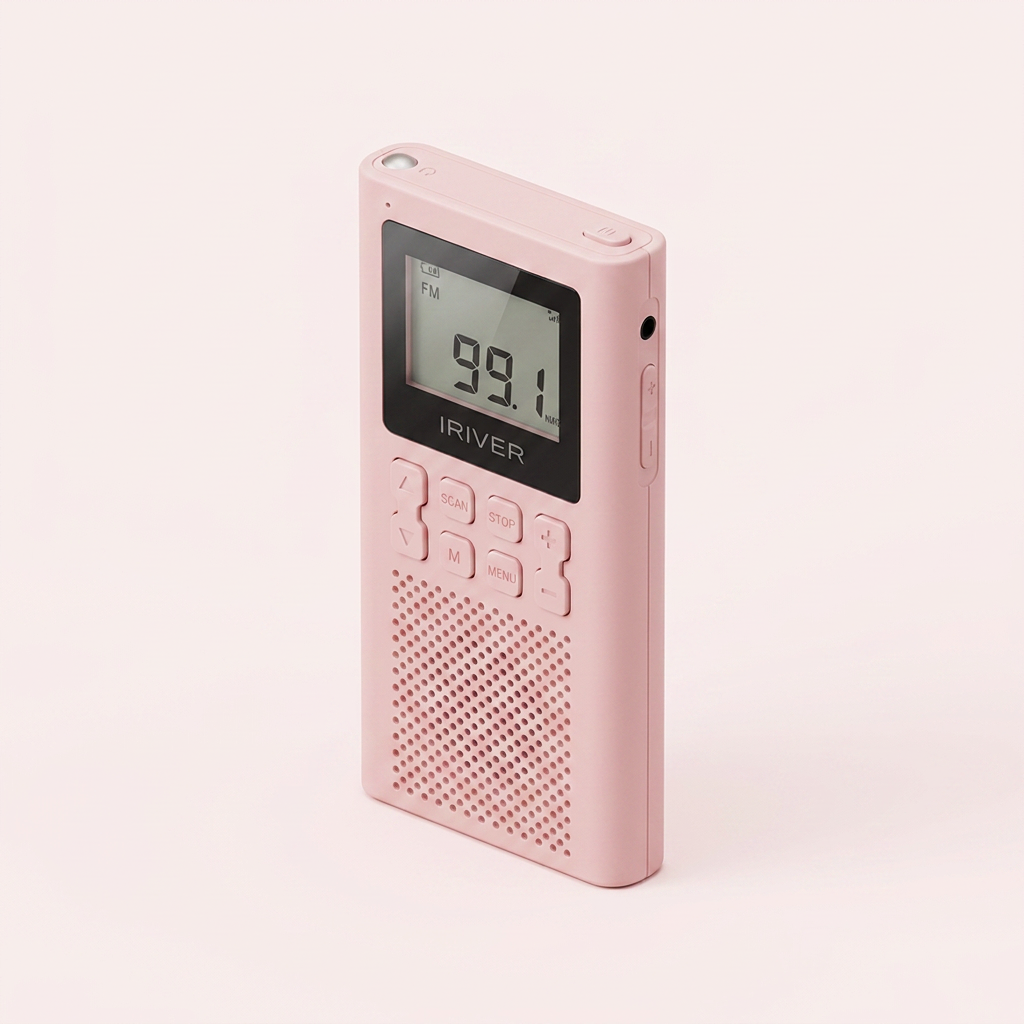 아이리버 포터블 라디오 스피커, IRS-C505, 페일핑크