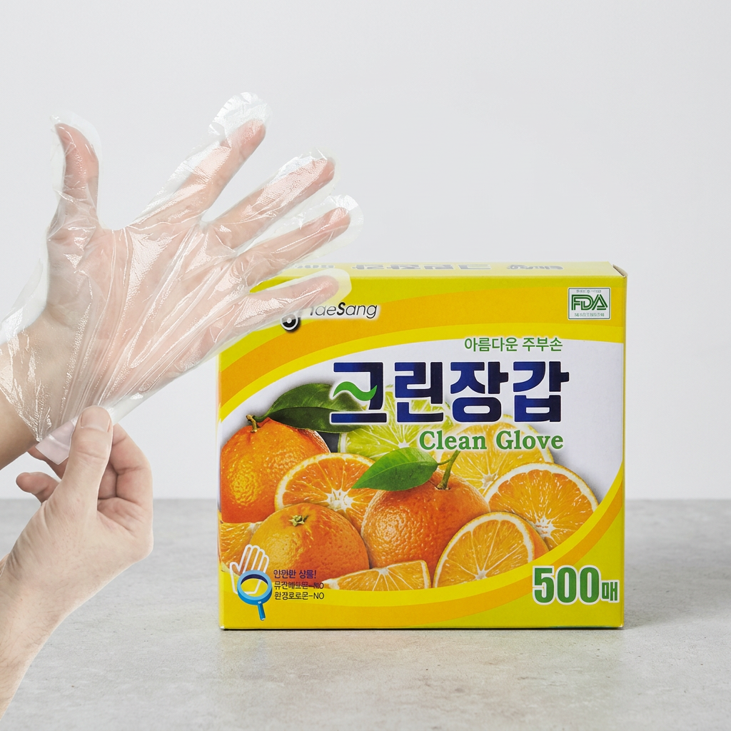 태상 크린장갑 일회용 위생장갑, 500매, 1개