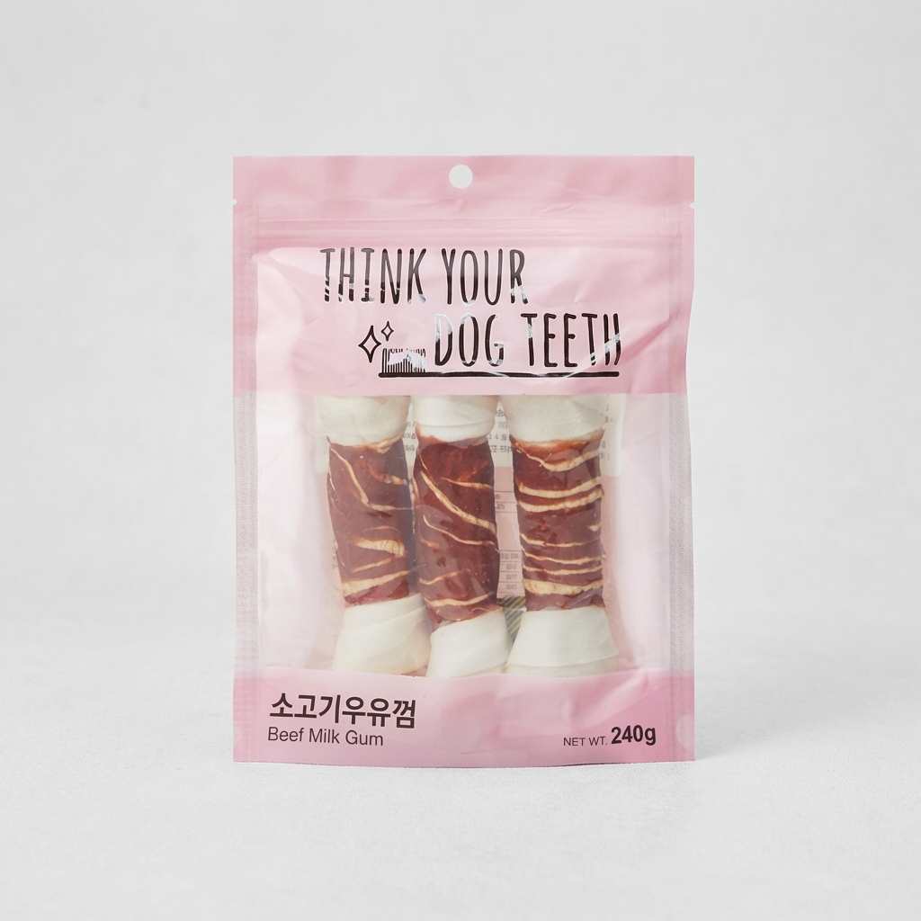 더주스 띵독 강아지 딩고껌, 소고기딩고본껌, 240g, 1개, 3P