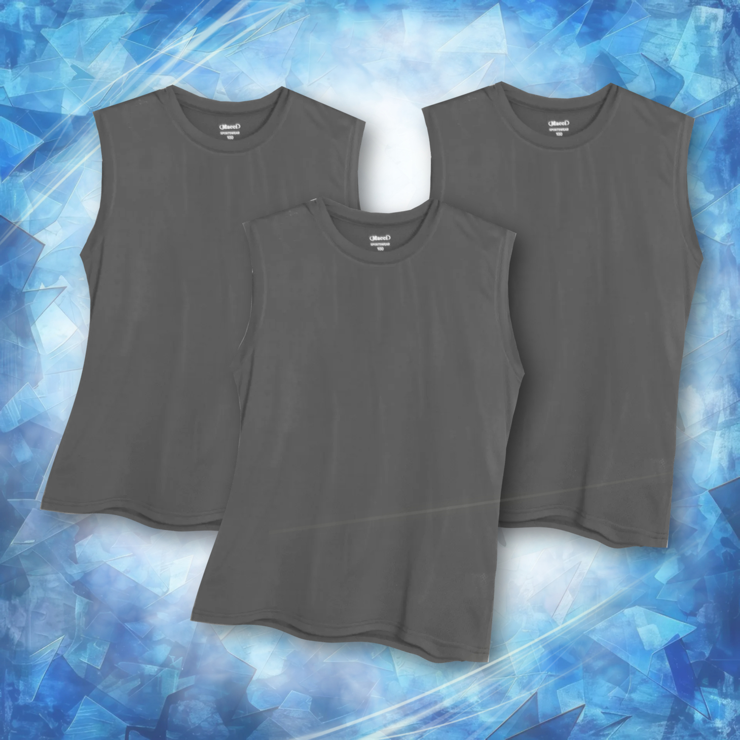 MACCI 쿨 나시, 그레이, 2XL , 3개