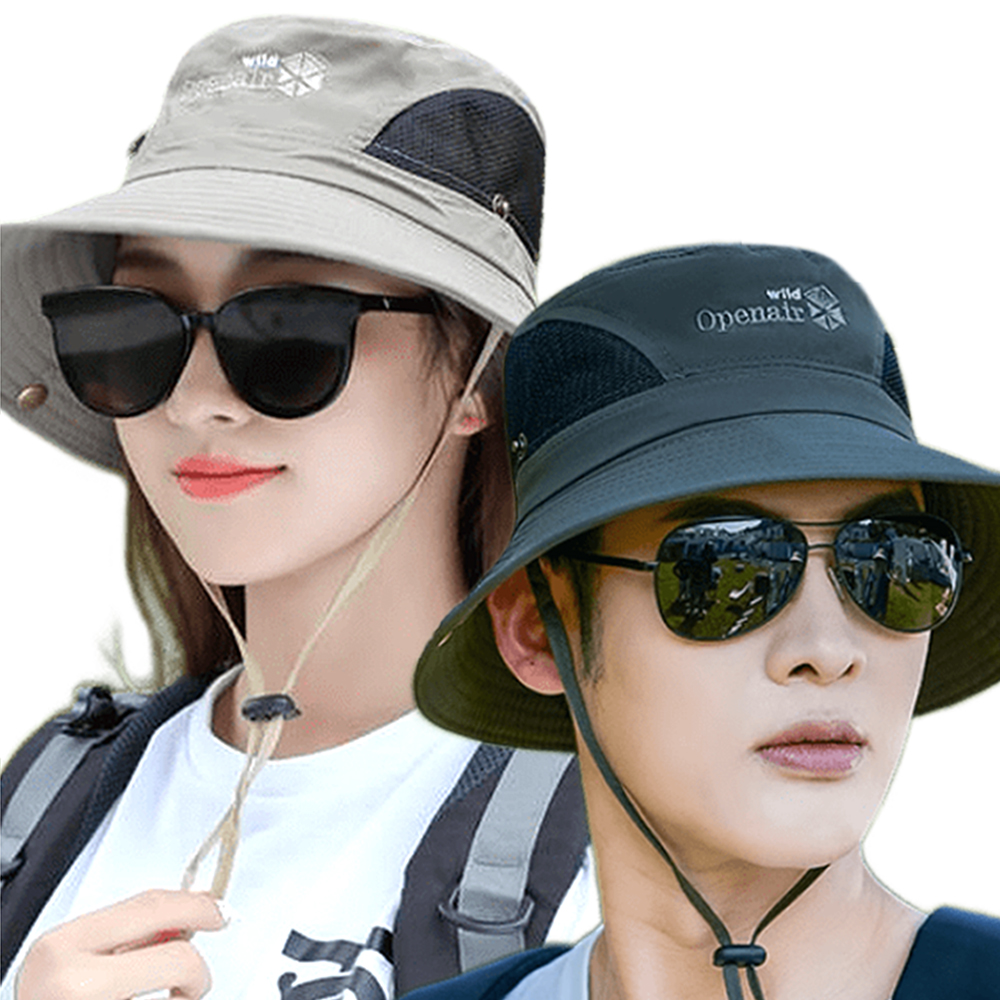 (주)엠케이리빙 내셔널 측면 메쉬 남녀공용 등산모자, 베이지, 1개