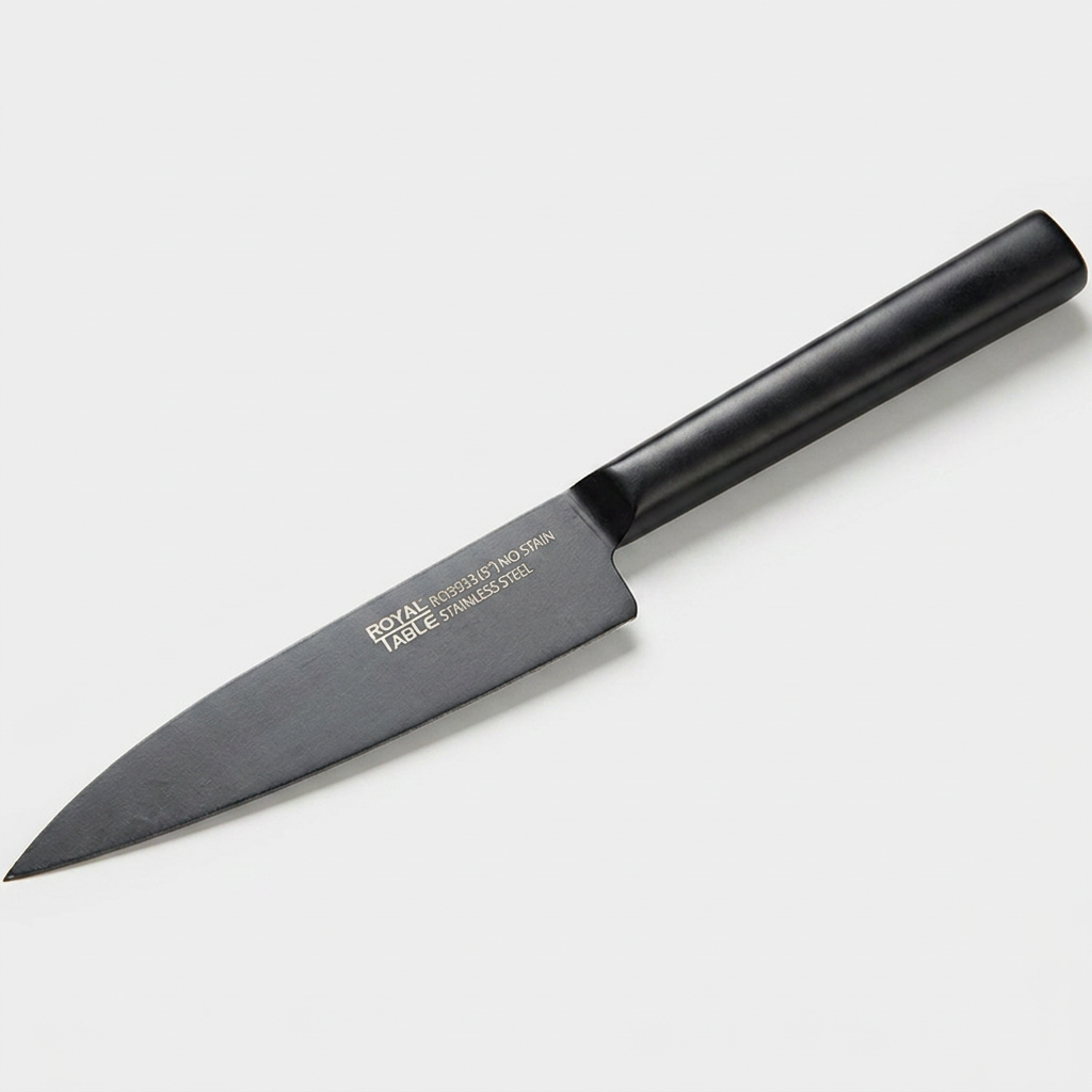 로얄테이블 넌스틱 스테인리스 블랙라벨 과도 과일칼, 블랙, 23.5cm, 1개