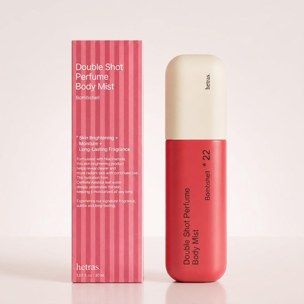헤트라스 더블샷 퍼퓸 바디미스트, 밤쉘향, 120ml, 1개