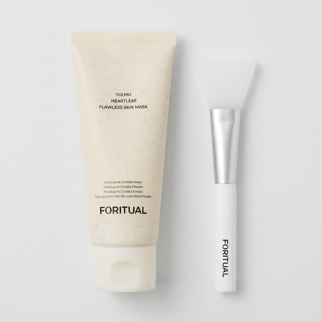 포리추얼 율무어성초 매끈 스킨팩, 100ml, 1개 + 브러쉬