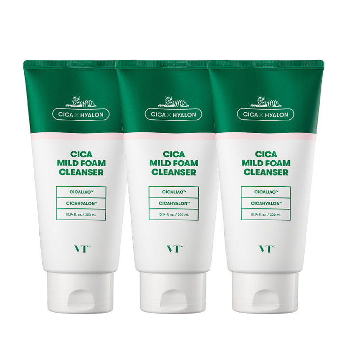 (주)브이티코스메틱 VT 시카 마일드 폼 클렌저, 300ml, 3개