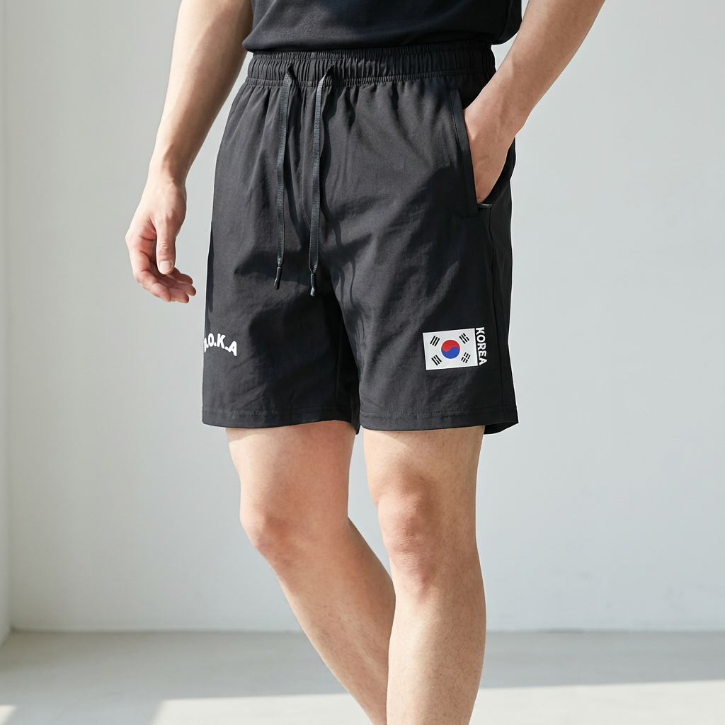 신성어패럴 MACCI ROKA 5부 반바지, 블랙, 2XL