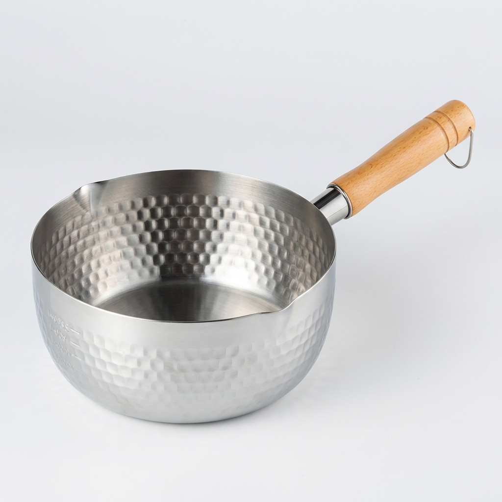 제이니 우드핸들 IH 스테인레스 편수냄비, 실버, 18cm, 1개