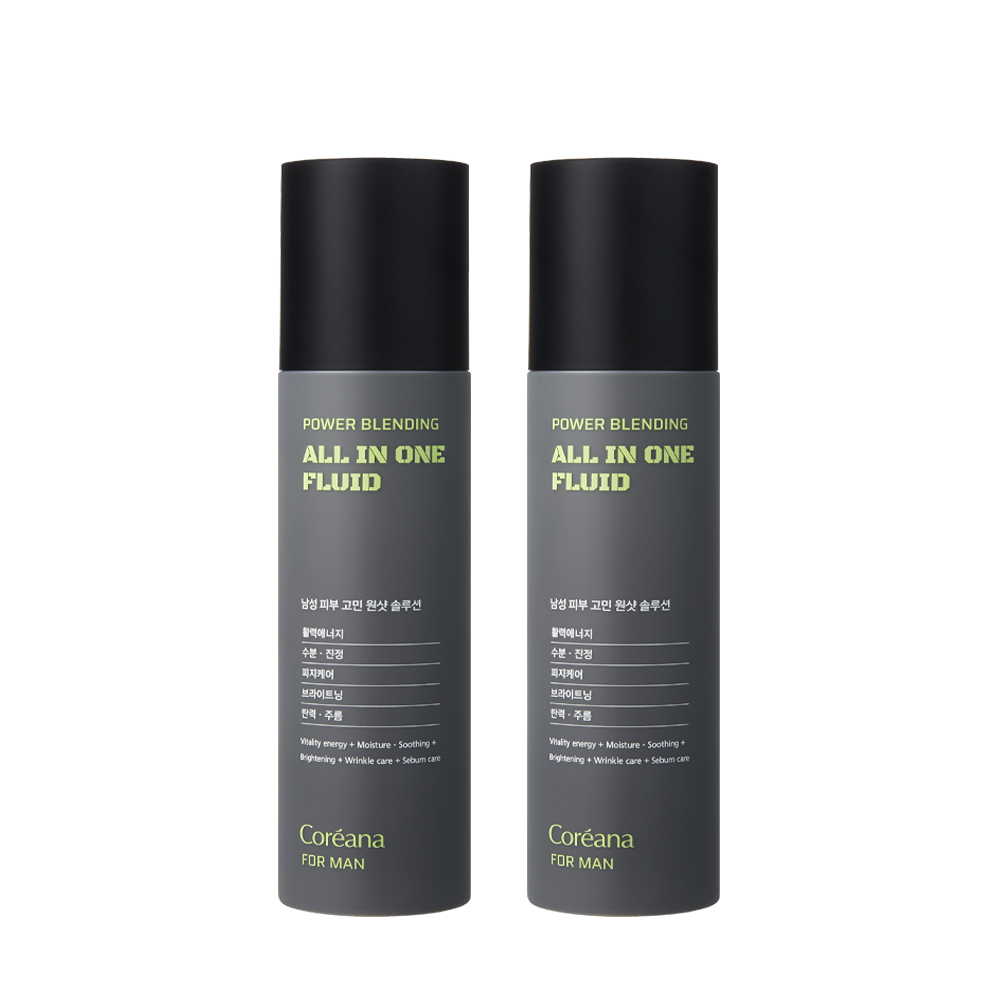 주식회사 이담코스메틱스 코리아나 포맨 파워 올인원 플루이드, 150ml, 2개