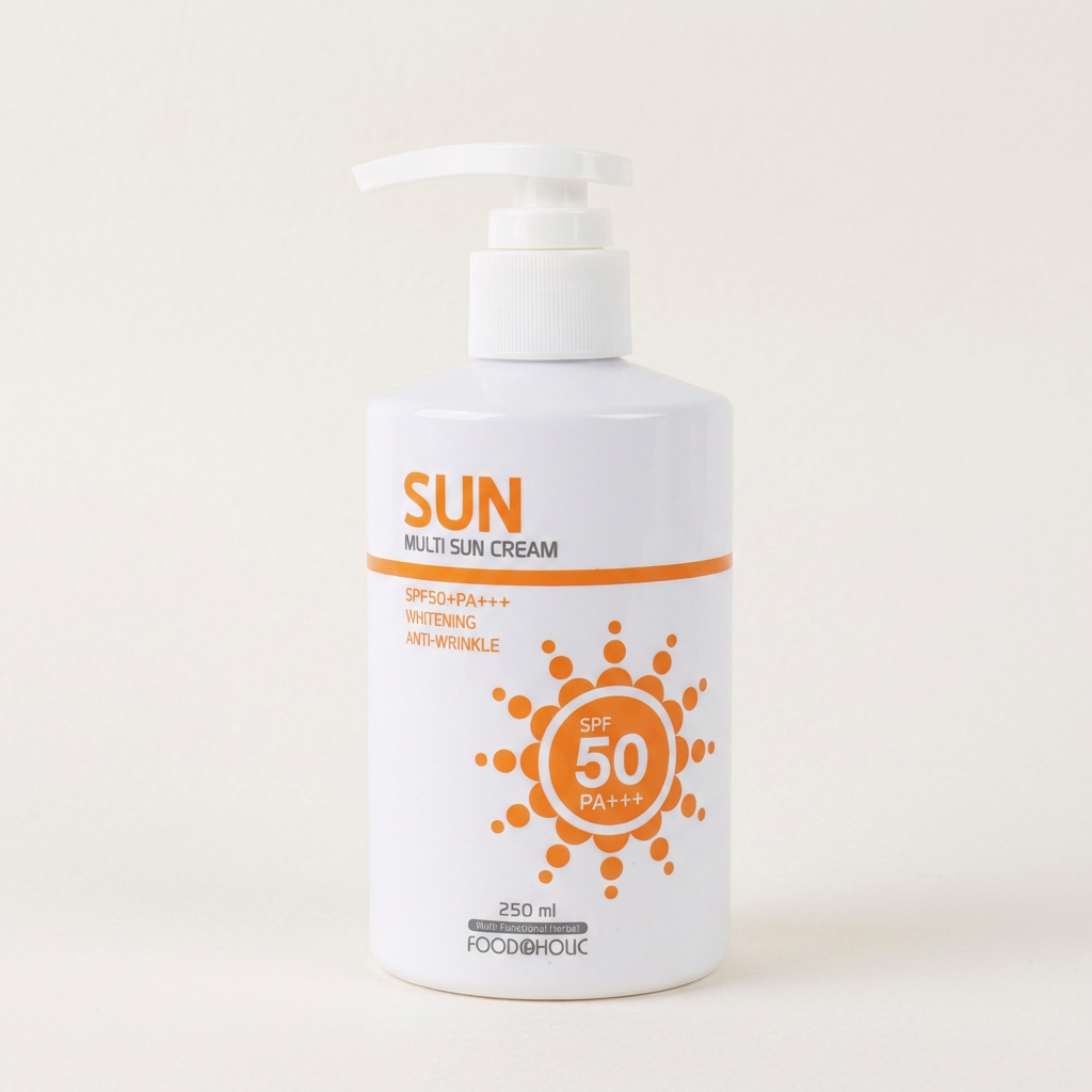 푸드어홀릭 멀티 선크림 SPF50 PA+++, 펌프형, 백탁 없음, 250ml, 2개