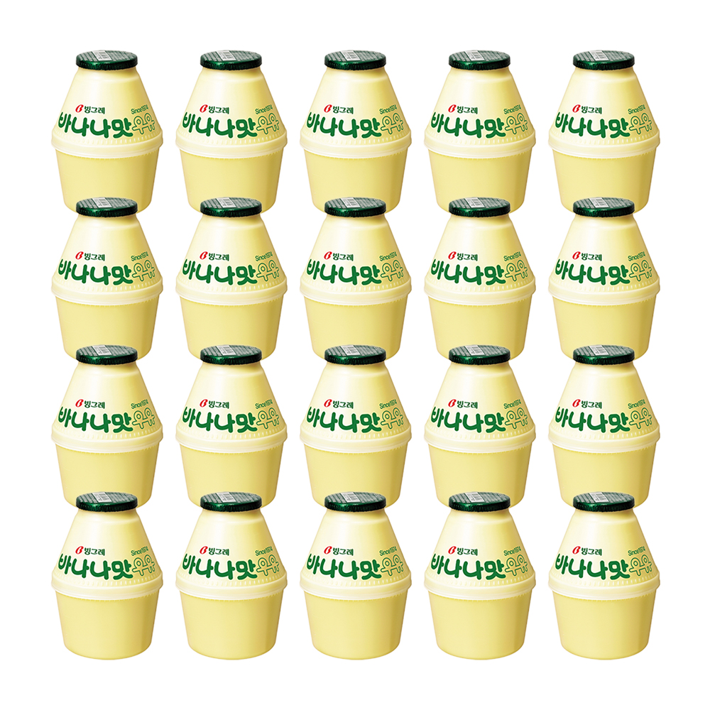주식회사 삼성에프에스 빙그레 바나나맛 우유, 240ml, 20개