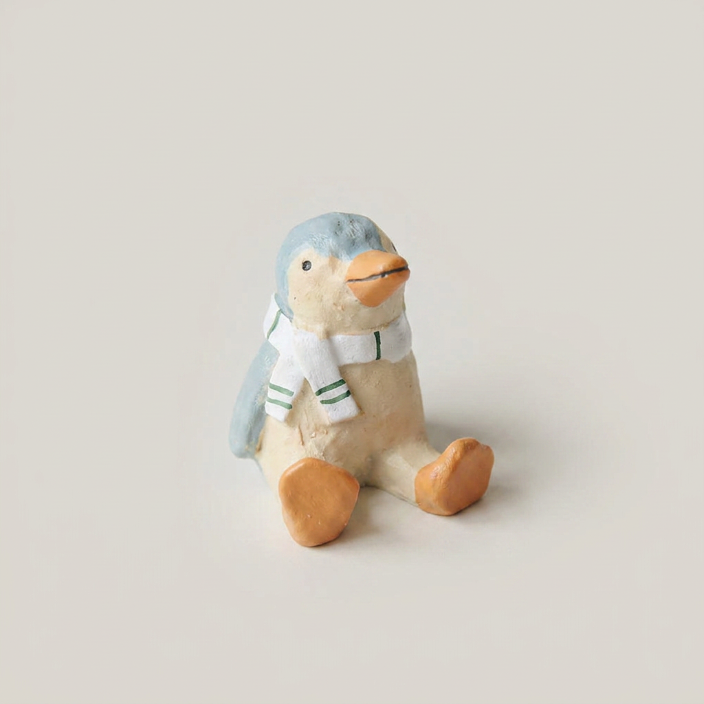 동물 미니어처 피규어 3종, 펭귄, 4~6.5cm