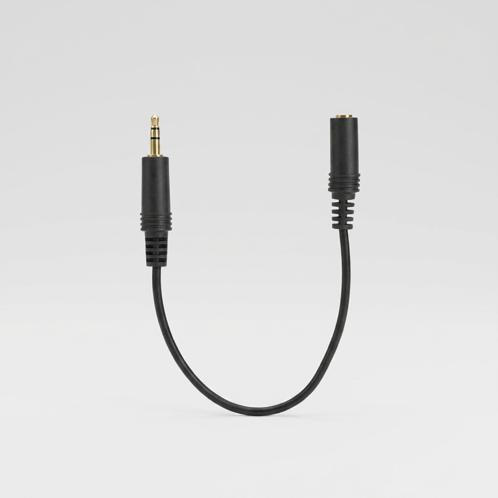 컴스마트 스테레오 AUX 케이블 3극 오디오 케이블 BT120, 20cm, 1개