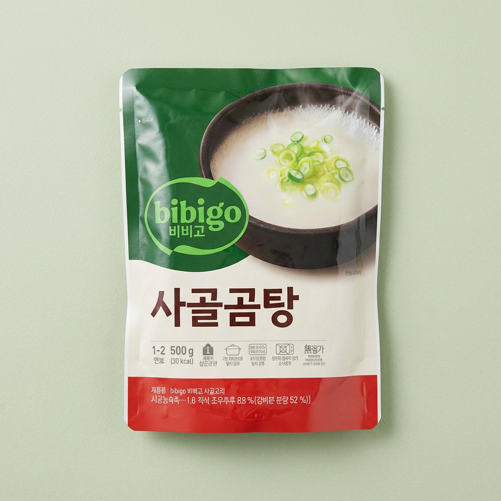 비비고 깊은사골곰탕, 500g, 18봉