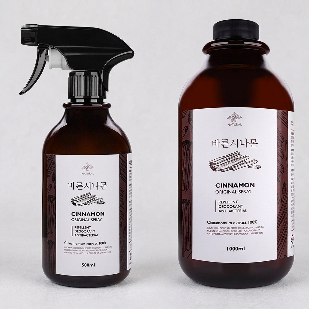 바른시나몬 바른 시나몬 오리지널 스프레이 리펠런트 디오더런트 안티박테리얼, 1500ml, 1개