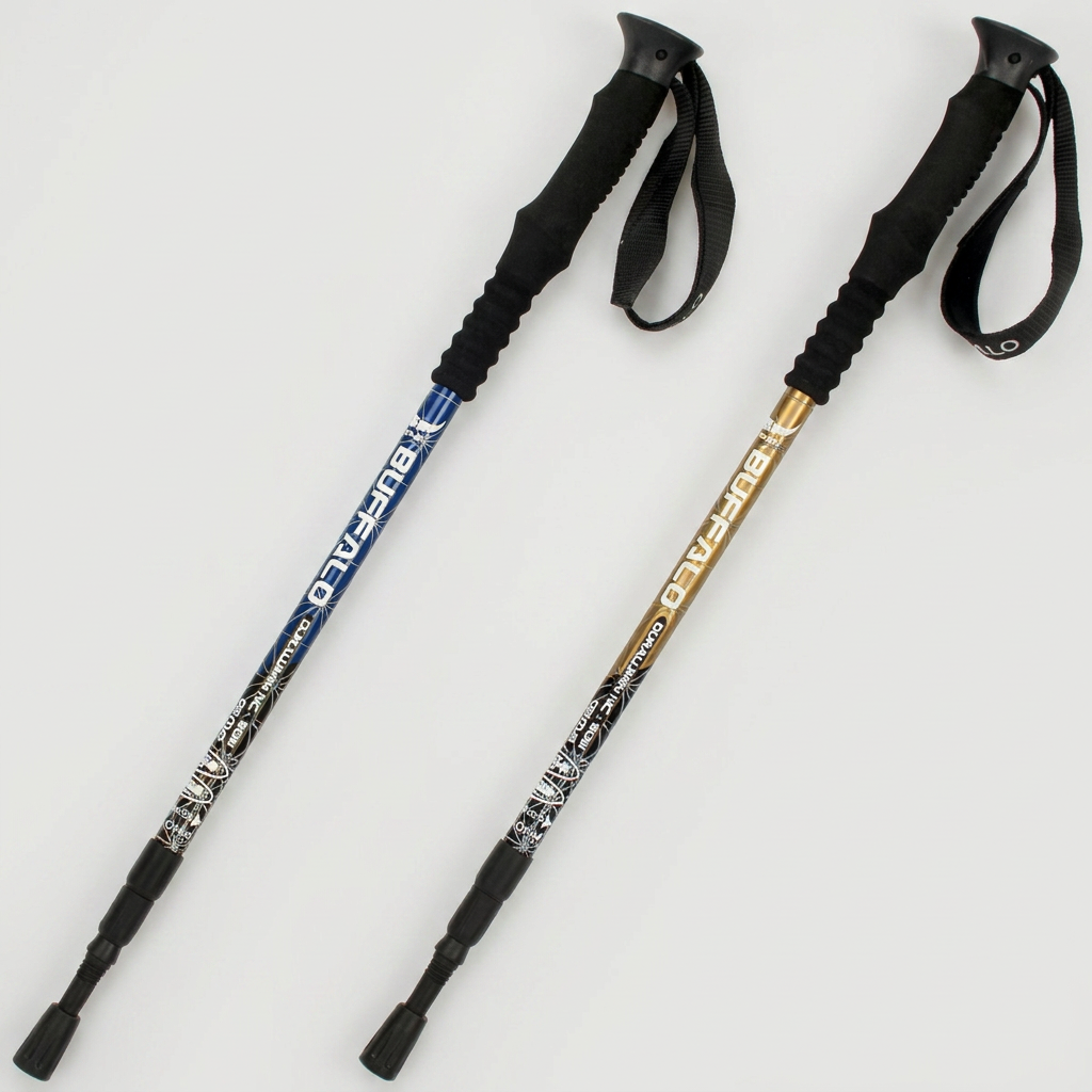 버팔로 센텀 3단 등산스틱, 네이비, 60-135cm, 1세트