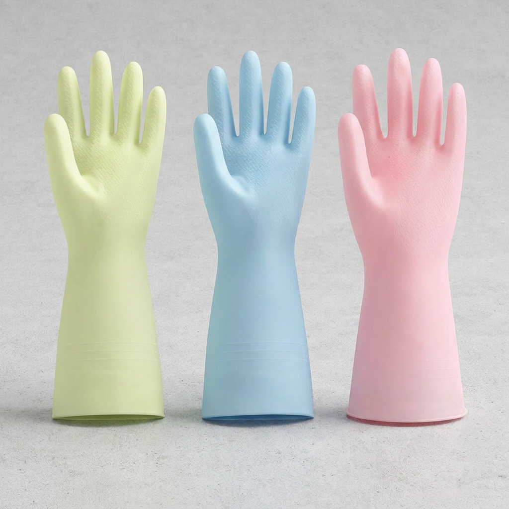 이사벨홈 파스텔 라텍스 고무장갑, 원사이즈, 30cm, 색상랜덤, 2개