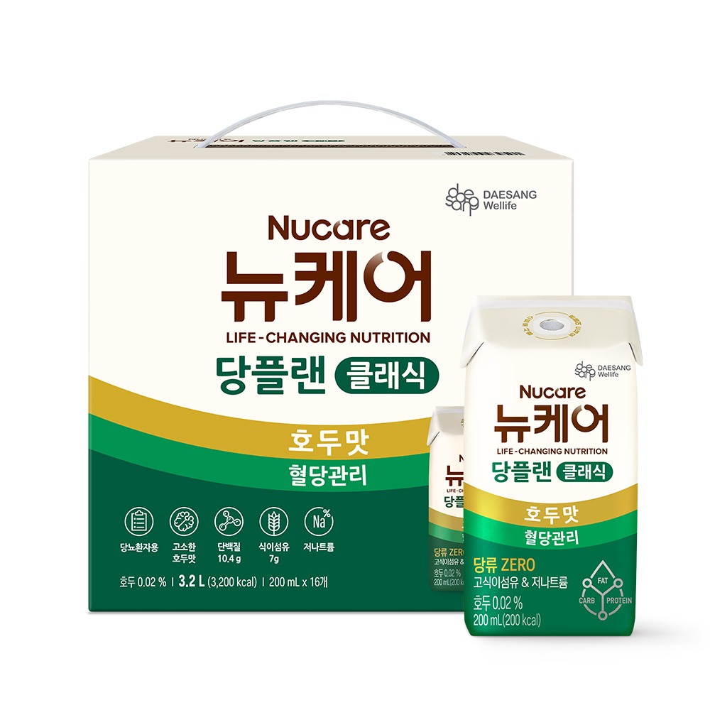 뉴케어 당플랜 호두맛, 200ml, 16팩