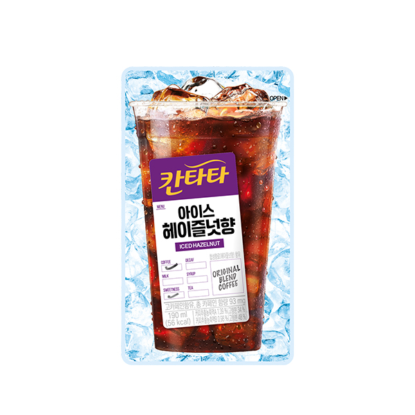 칸타타 아이스 헤이즐넛향, 190ml, 20개
