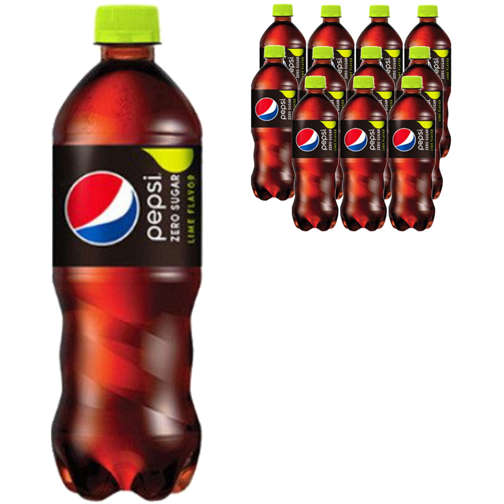 펩시콜라 제로 슈거 업소용, 라임향, 1.25L, 12개