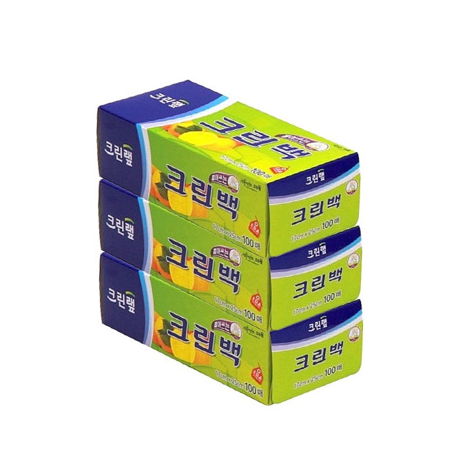 크린랲 크린백, 소, 100매, 3개