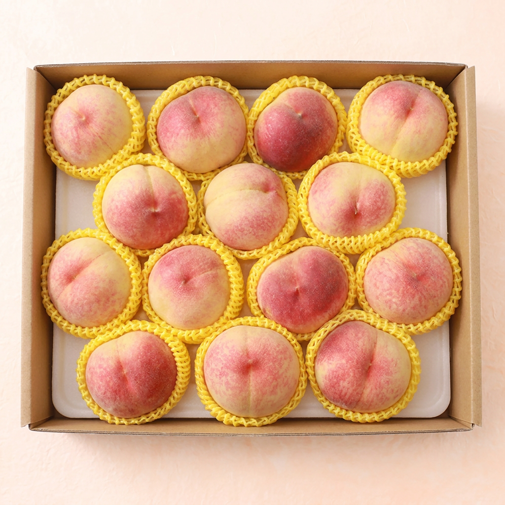 백도 딱딱이 복숭아, 소과, 4kg, 20-30과, 1박스