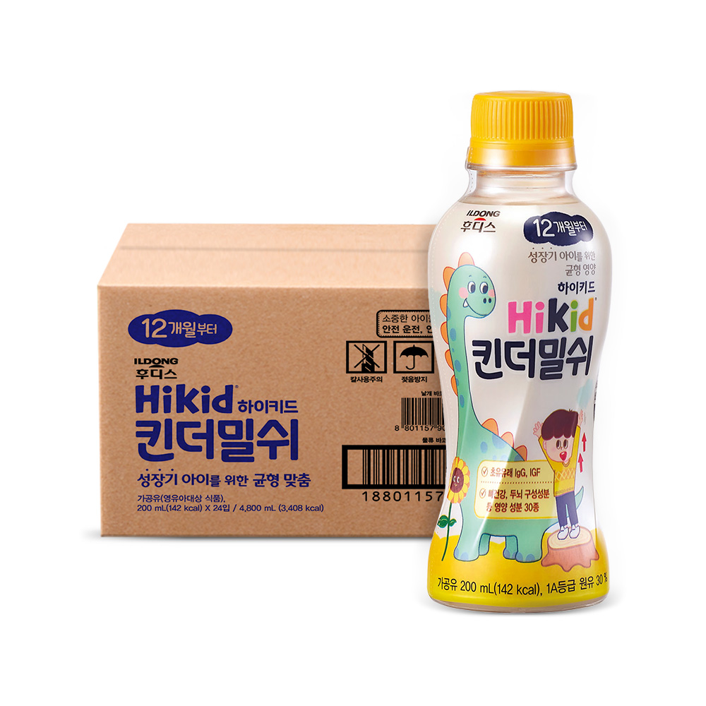 일동후디스 (주) miBaby 후디스 하이키드 킨더밀쉬, 200ml, 24개