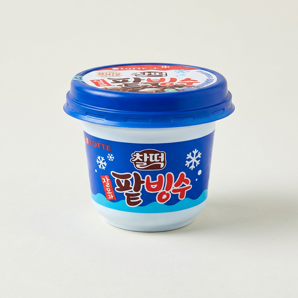 롯데웰푸드 찰떡 일품 팥빙수, 240ml, 12개