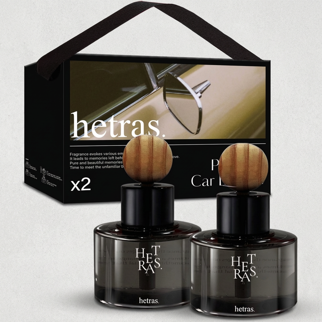 헤트라스 프리미엄 차량용 디퓨저, 블랙체리, 77ml, 2개