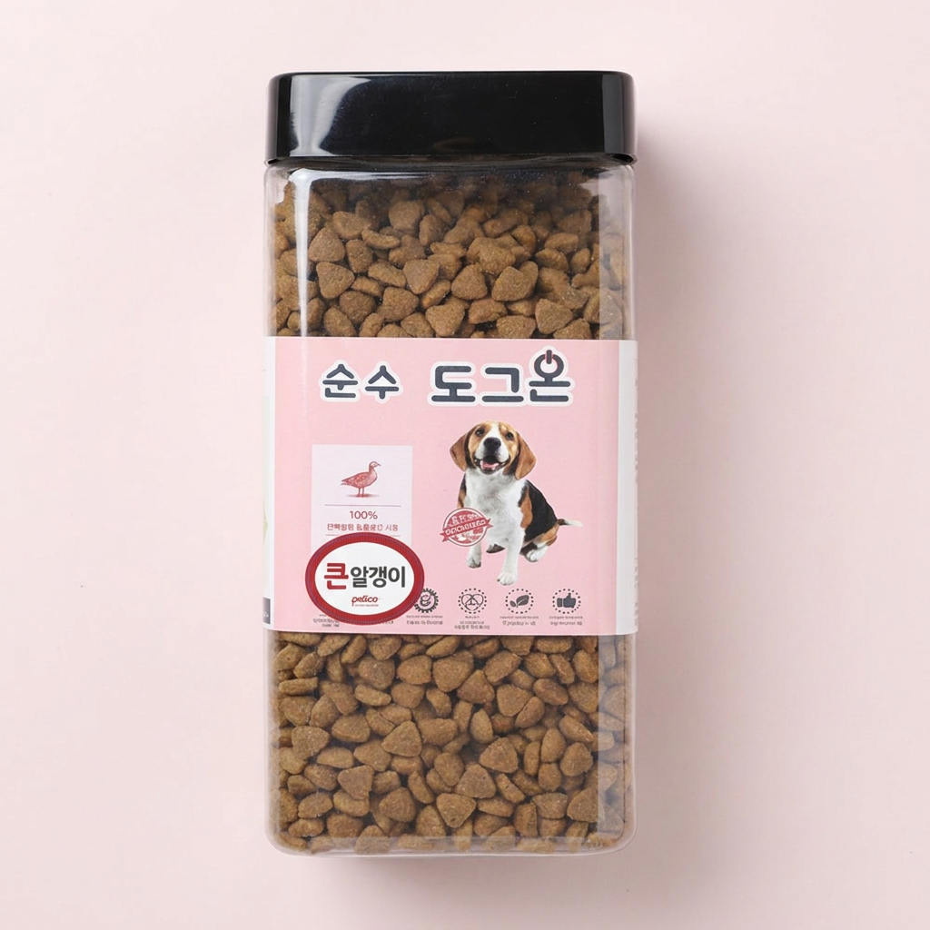 펠리코 도그온 강아지 사료 샘플, 오리, 500g, 1개