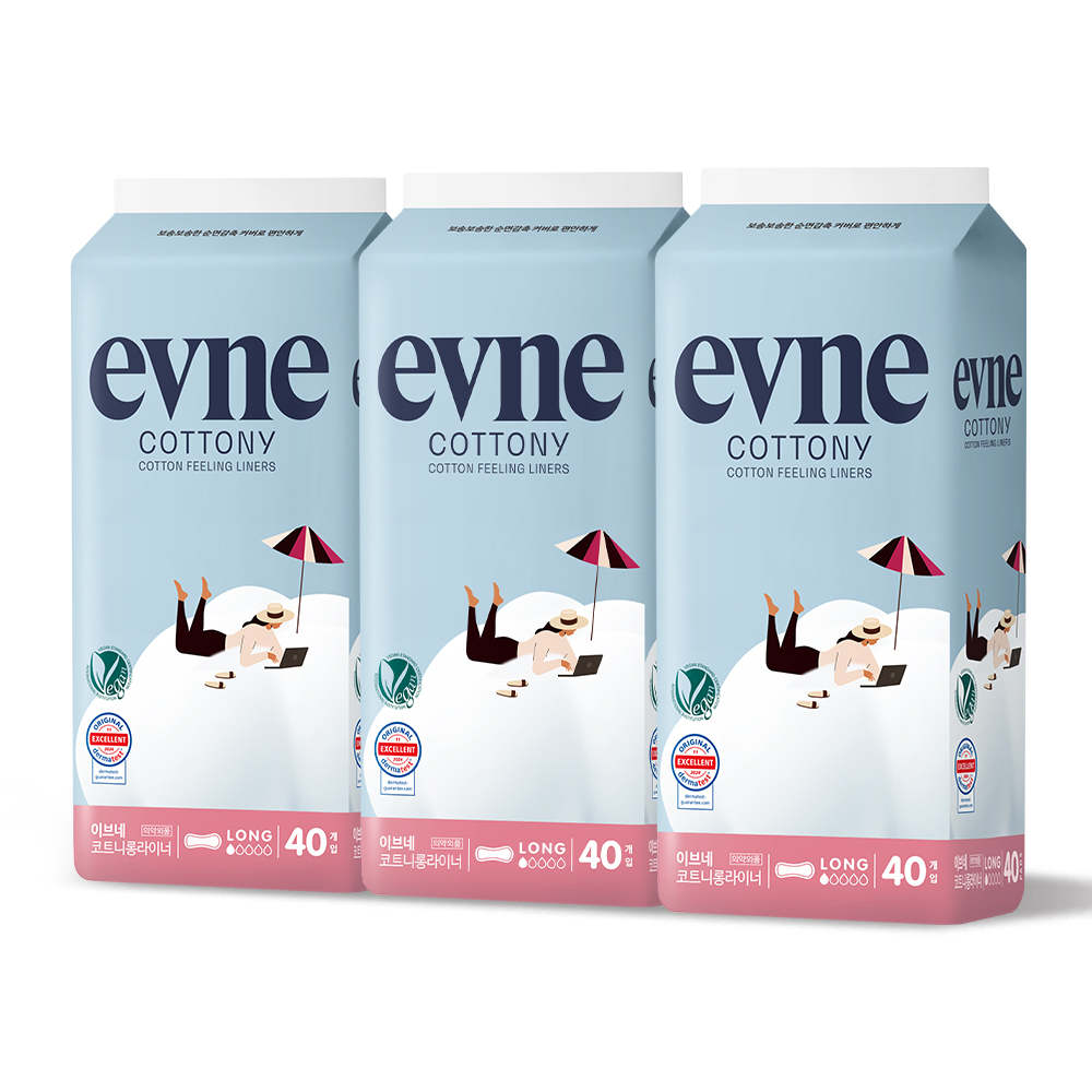 주식회사 킨도 이브네 코트니 롱라이너, 롱, 40매, 3팩
