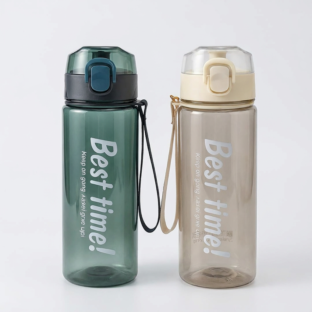 모아 베스트 타임 물병, 베이지, 650ml, 1개