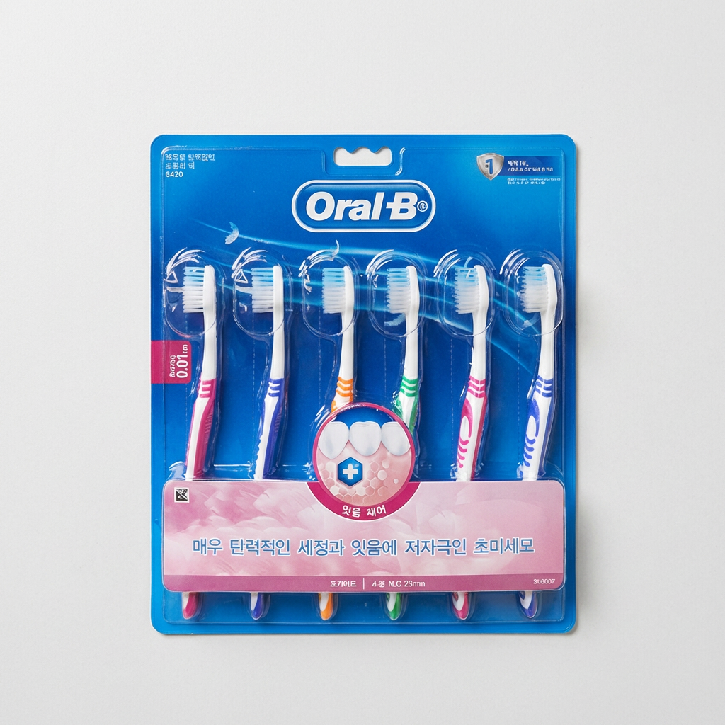 Oral-B 고탄력 초미세모 잇몸선케어 칫솔, 6개입, 2세트