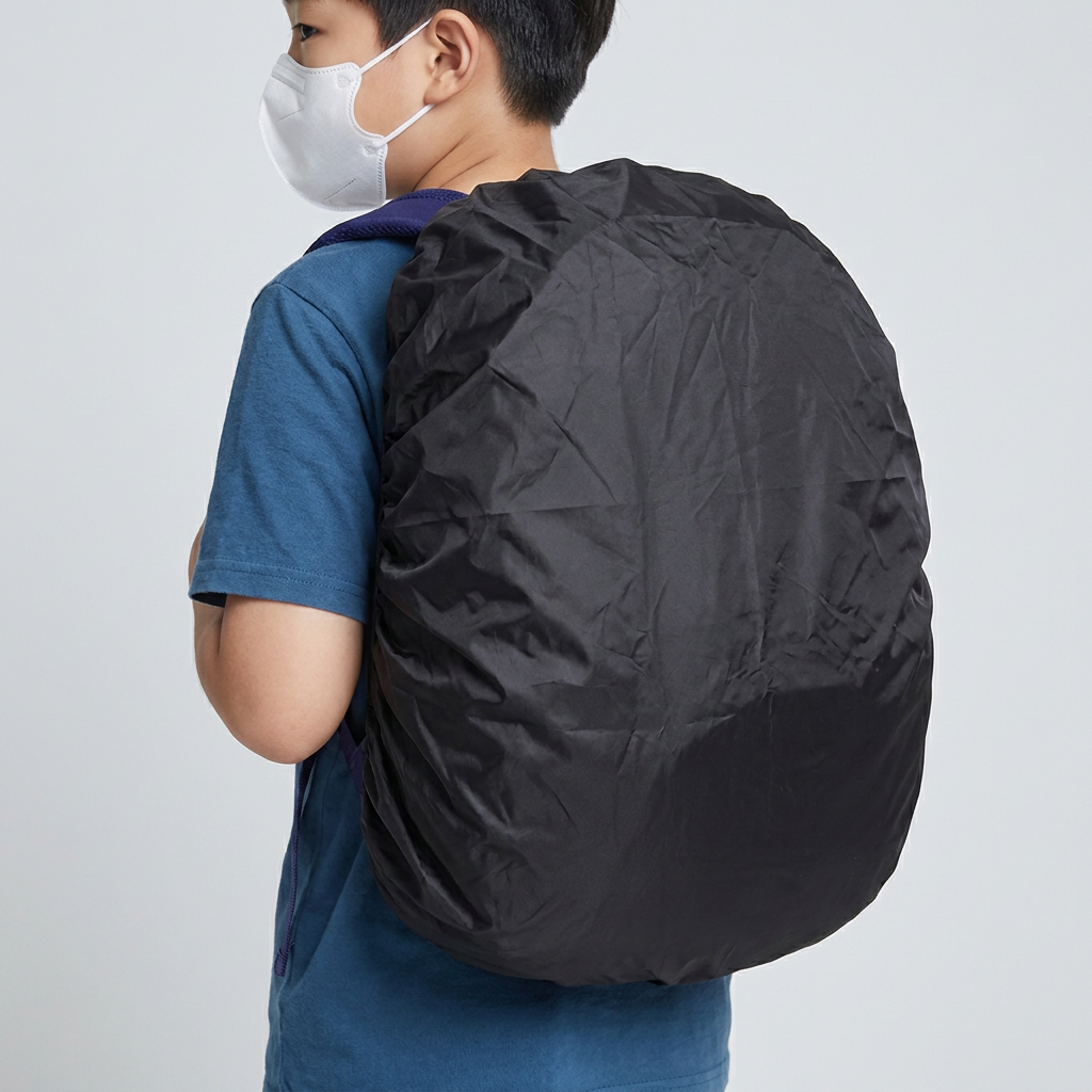 배낭 책가방 방수커버, 블랙, 45L, 1개