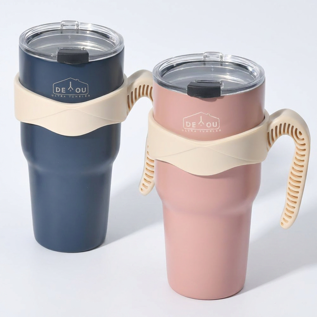 디유 울트라 텀블러 900ml, 핑크 1개 + 네이비 1개