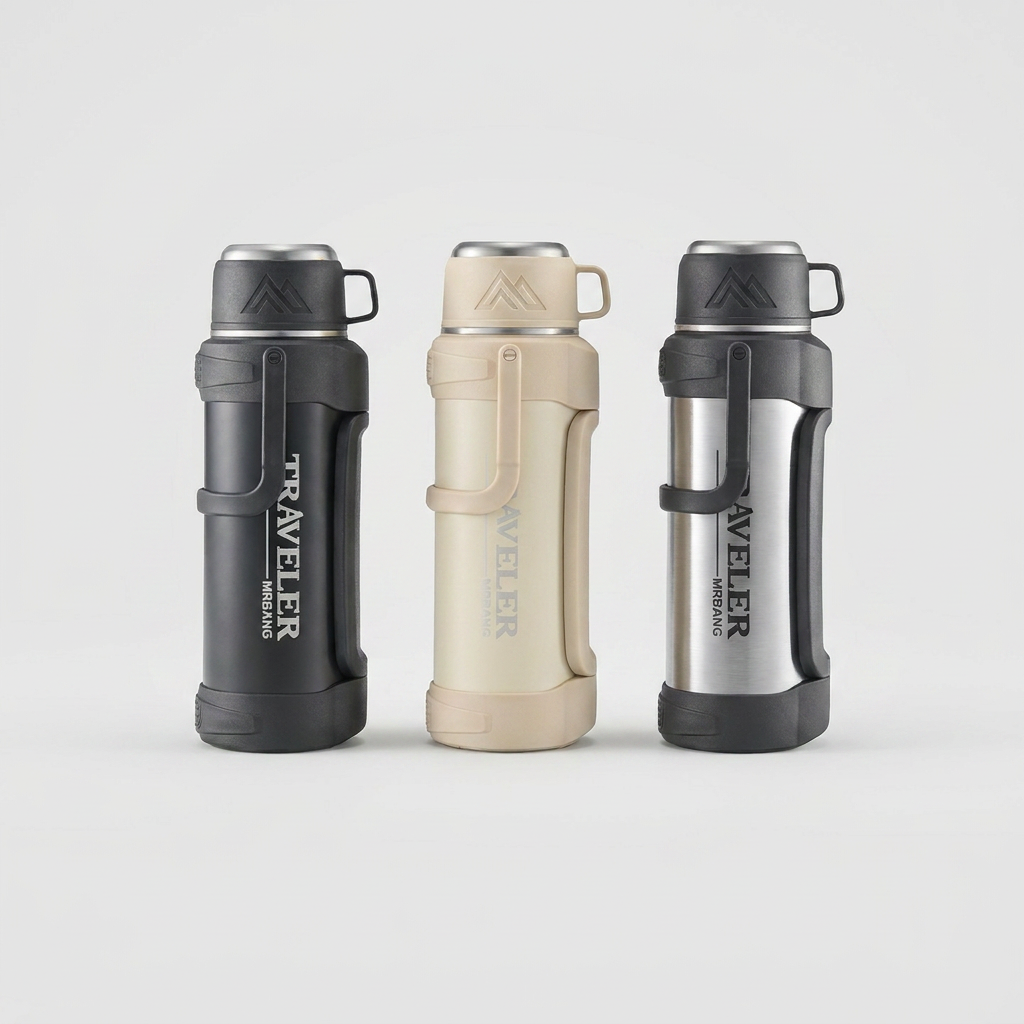 코코리브 대용량 보온보냉병, 베이지, 1200ml, 1개