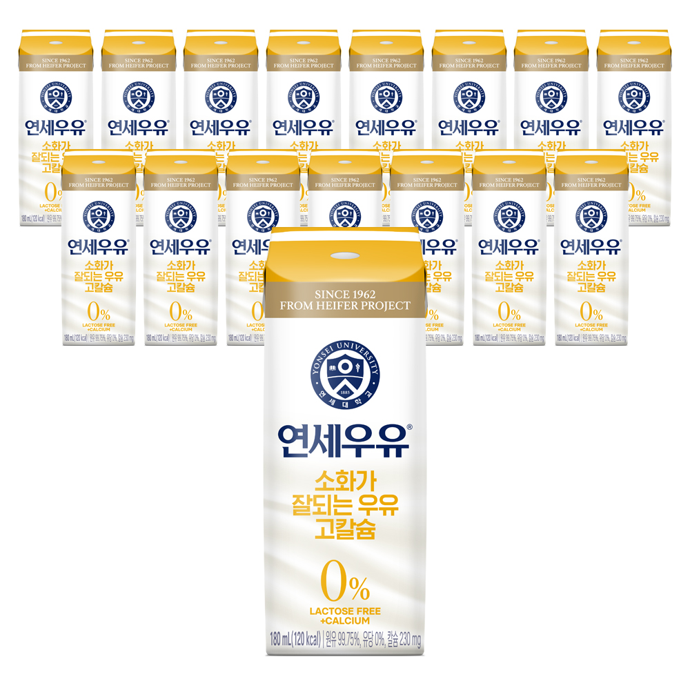 연세우유 소화가 잘되는 우유 고칼슘, 180ml, 16팩 가격 추이 연세우유 소화가 잘되는 우유 고칼슘, 180ml, 16팩 - 최저가 11,900원