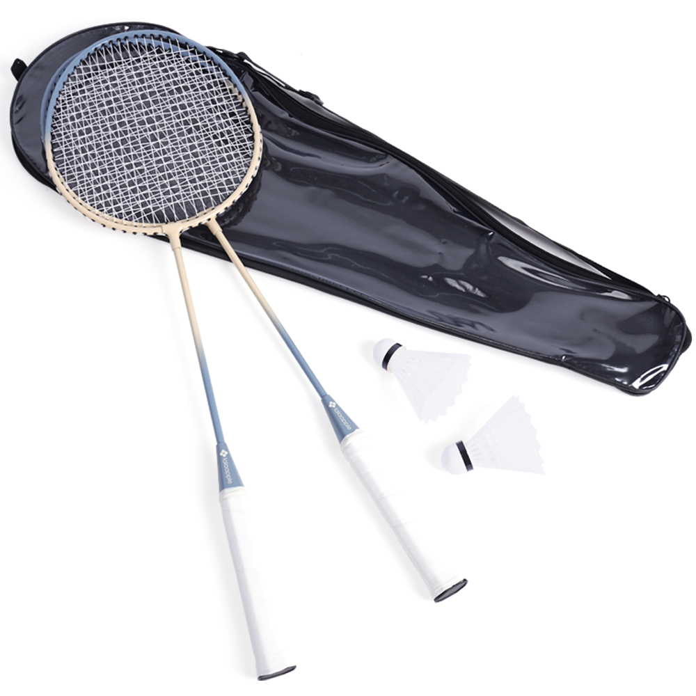주식회사 우성레포츠 라라애플 배드민턴 라켓 세트, 라켓 2개 + 셔틀콕 2개 + 가방 1개, 1세트