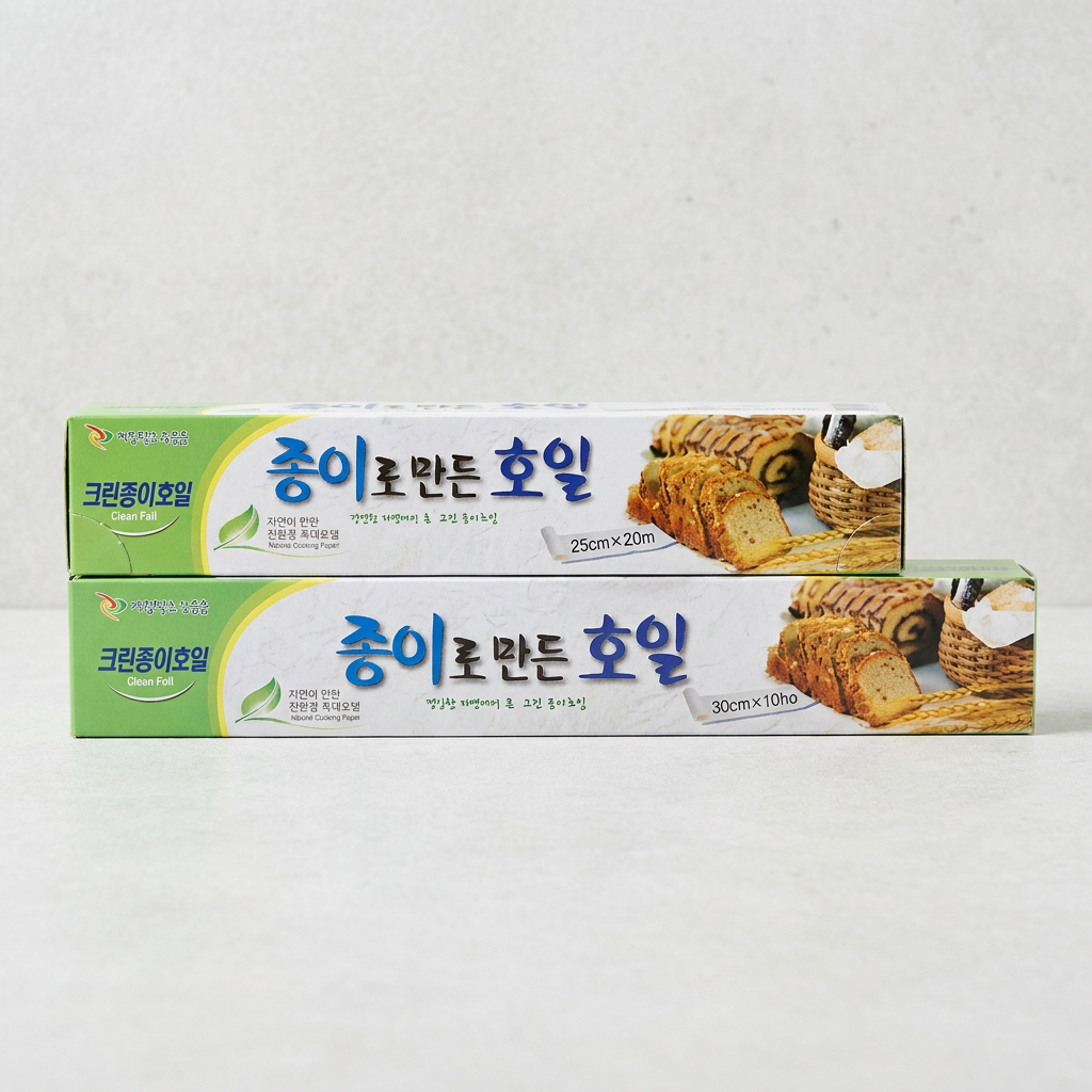 에어프라이어 종이호일 기름종이 종이 쿠킹호일, 30cm x 10cm