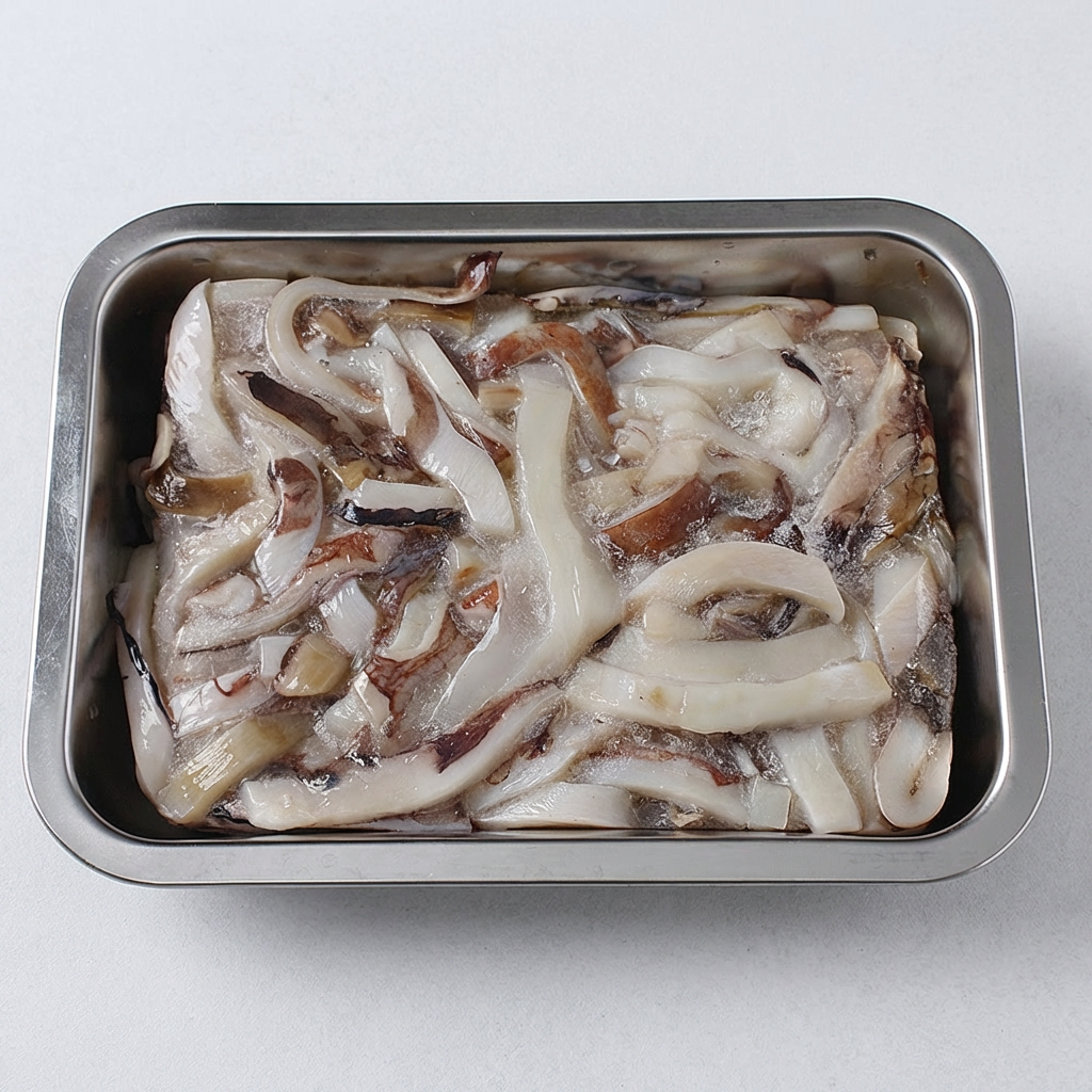 오징어 슬라이스, 냉동, 1kg, 2개