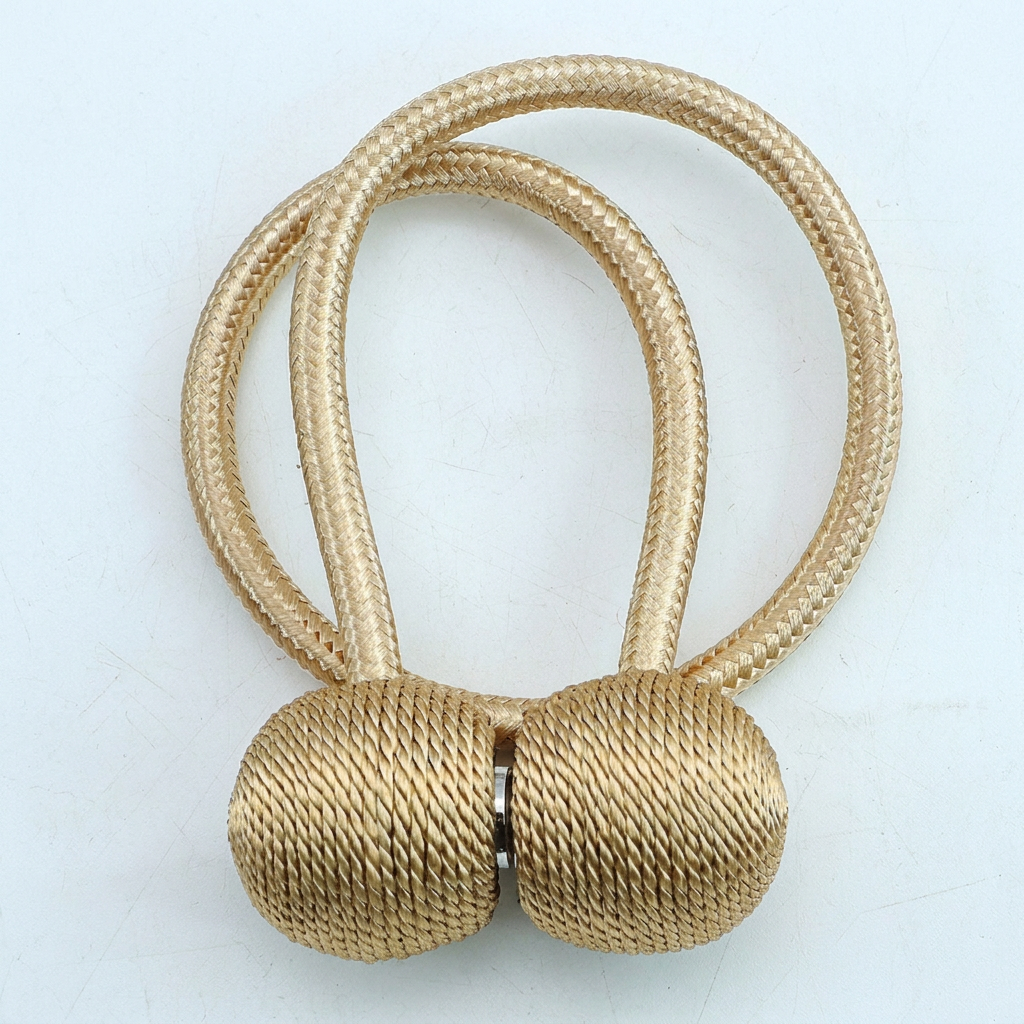 커튼 자석 묶음끈, 골드, 45cm, 2개입
