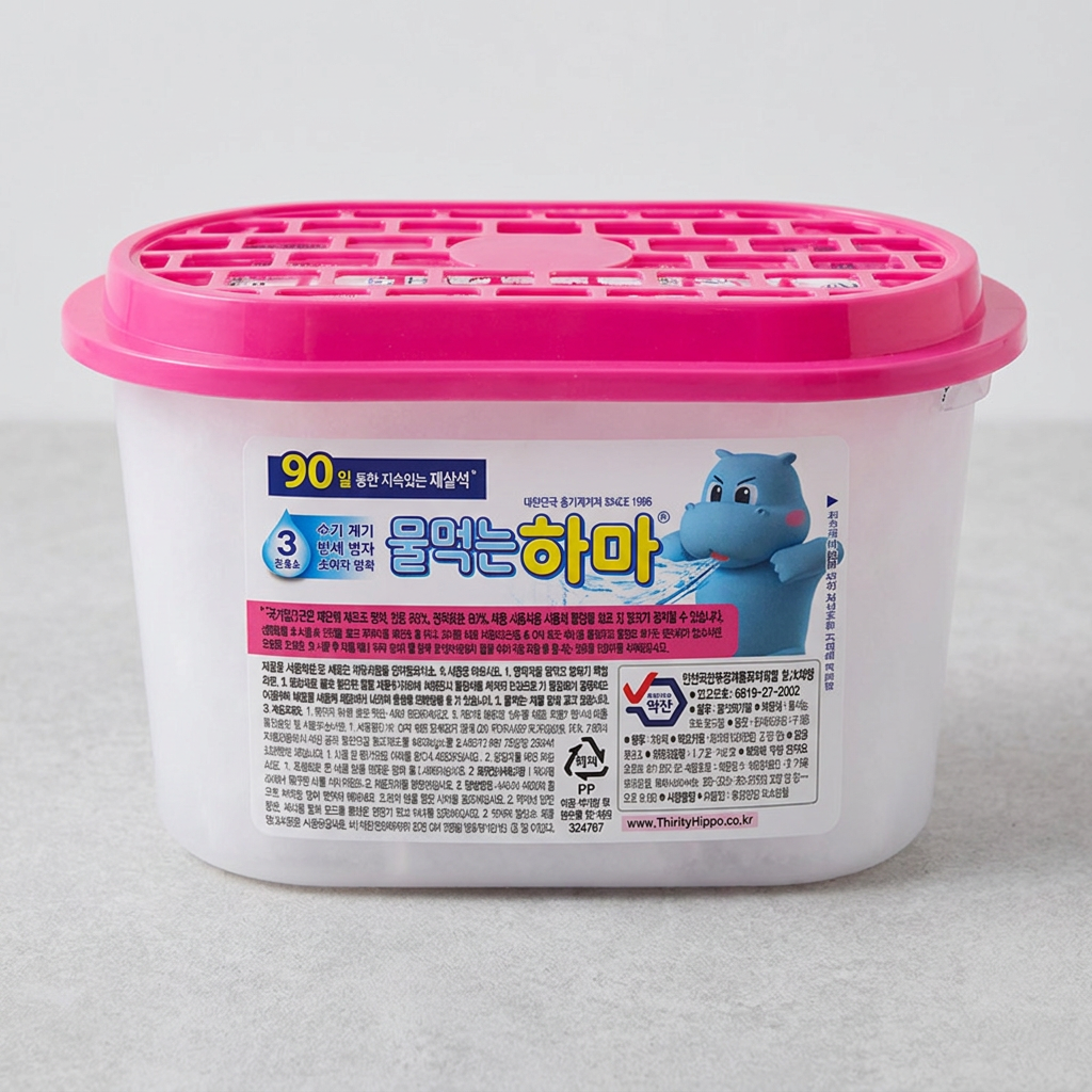 물먹는 하마 옷장용 제습제, 300g, 8입, 1개