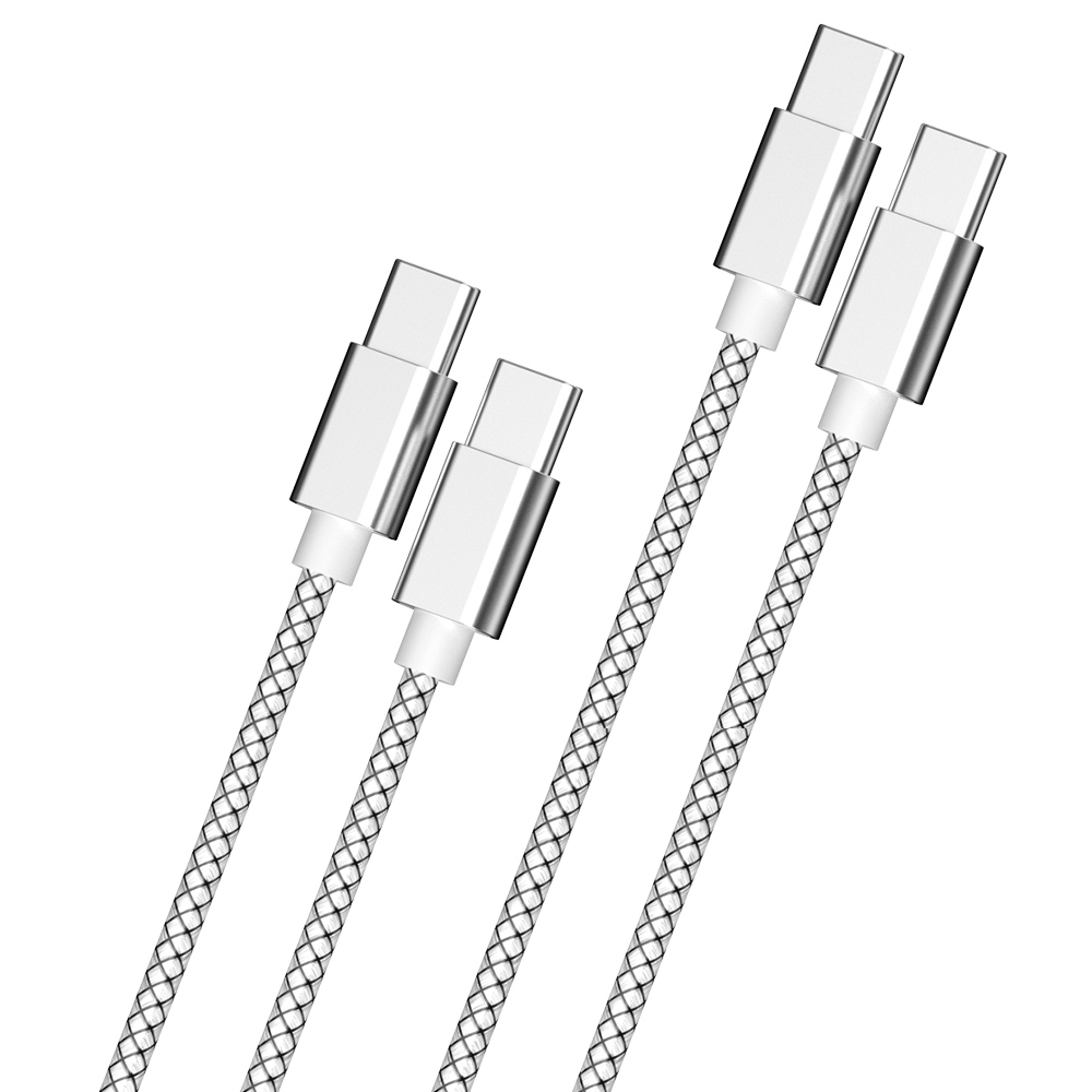 WJT 메탈 고속 충전 케이블, CtoC, 65W, 실버, 0.5m, 2개 가격 추이 WJT 메탈 고속 충전 케이블, CtoC, 65W, 실버, 0.5m, 2개 - 최저가 1,490원