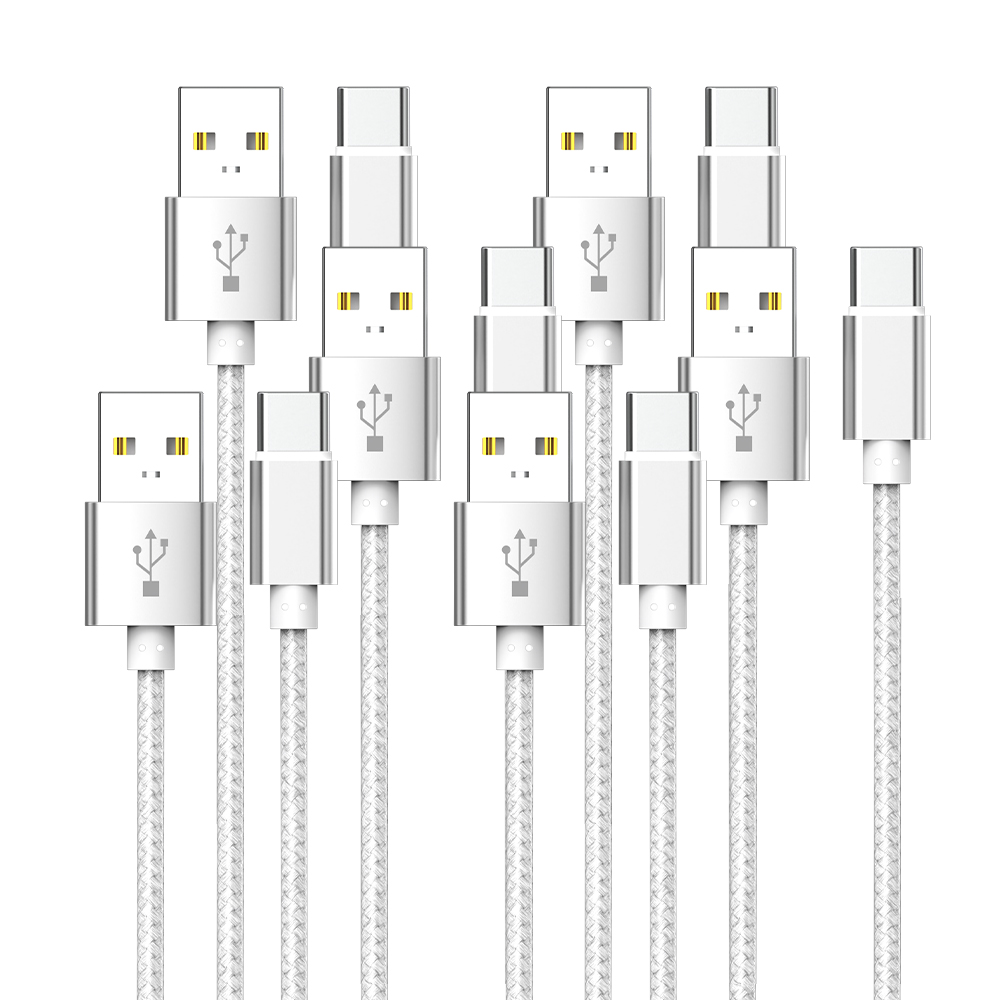 WJT 메탈 고속 충전 케이블, USB-C, 실버, 1.5m, 6개 가격 추이 WJT 메탈 고속 충전 케이블, USB-C, 실버, 1.5m, 6개 - 최저가 4,890원