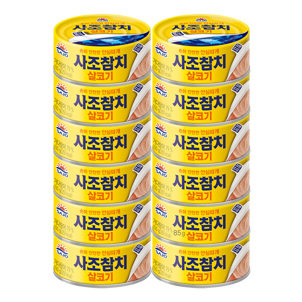 사조 살코기참치 안심따개, 100g, 12개