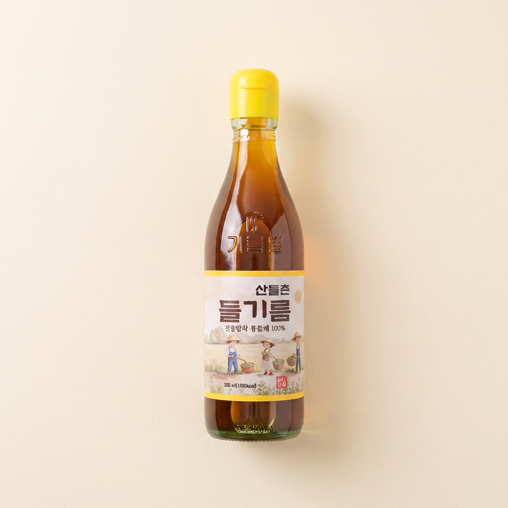 산들촌 통들깨 들기름, 350ml, 2개