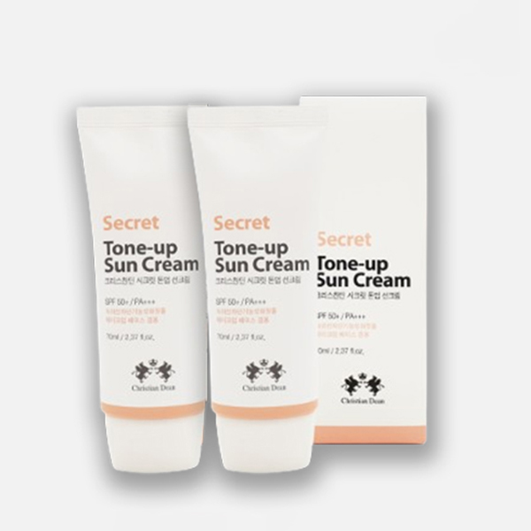크리스찬딘 시크릿 톤업 선크림, 70ml, 2개