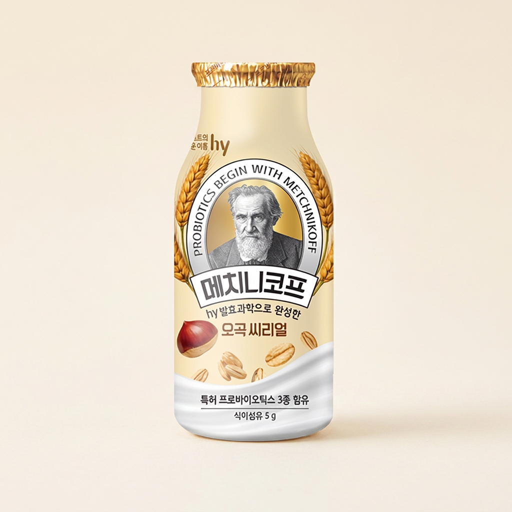한국야쿠르트 메치니코프 오곡 씨리얼, 140ml, 12개