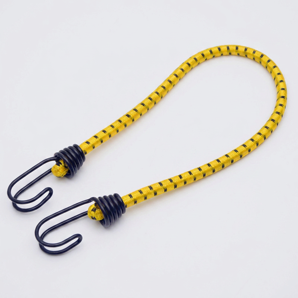 아띠꼴로 더블 후크 스트레치코드, 블랙, 30cm, 40cm, 60cm, 120cm, 1세트